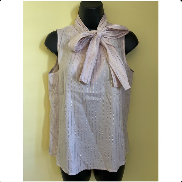 💕Anne klein Pink sleeveless blouse New🤩 - Picture 2 of 6